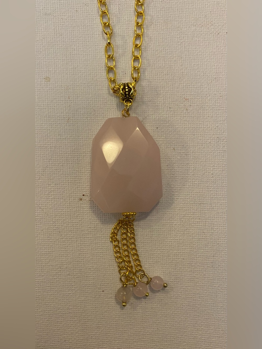 NEW Rose Quartz crystal necklace